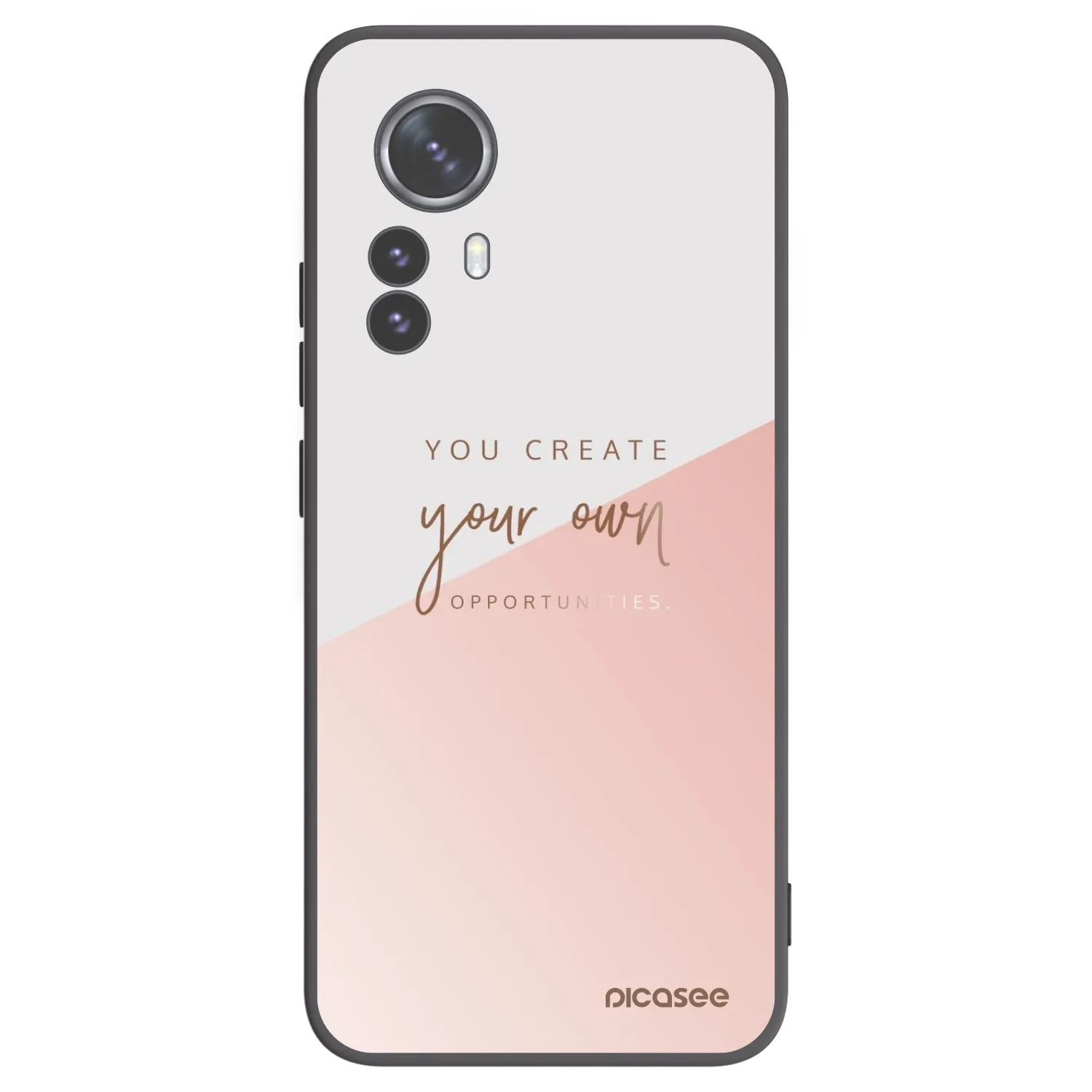 Picasee Xiaomi 12 Pro Hülle - Schwarzes Silikon - You create your own opportunities