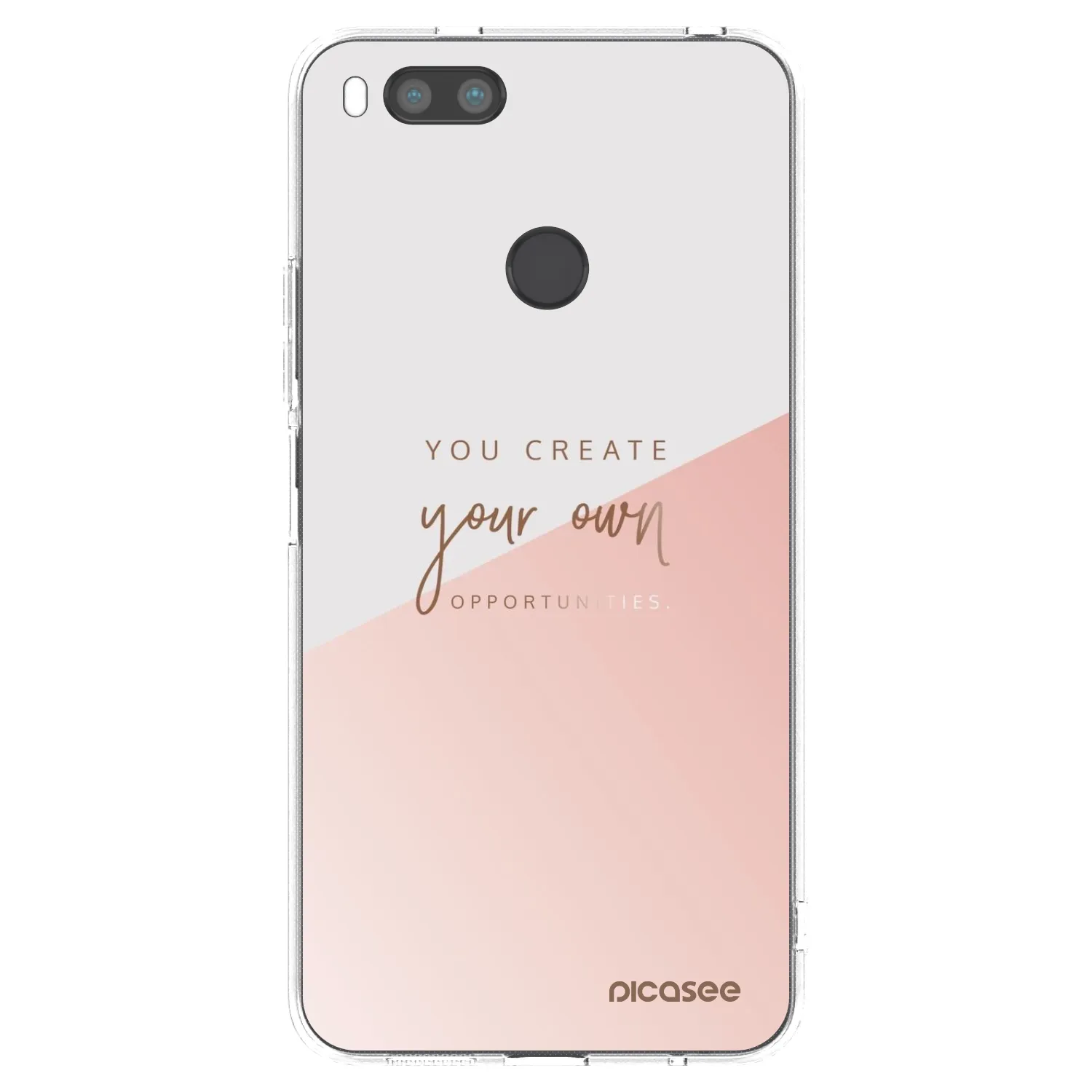 Picasee Xiaomi Redmi A1 Hülle - Transparentes Silikon - You create your own opportunities