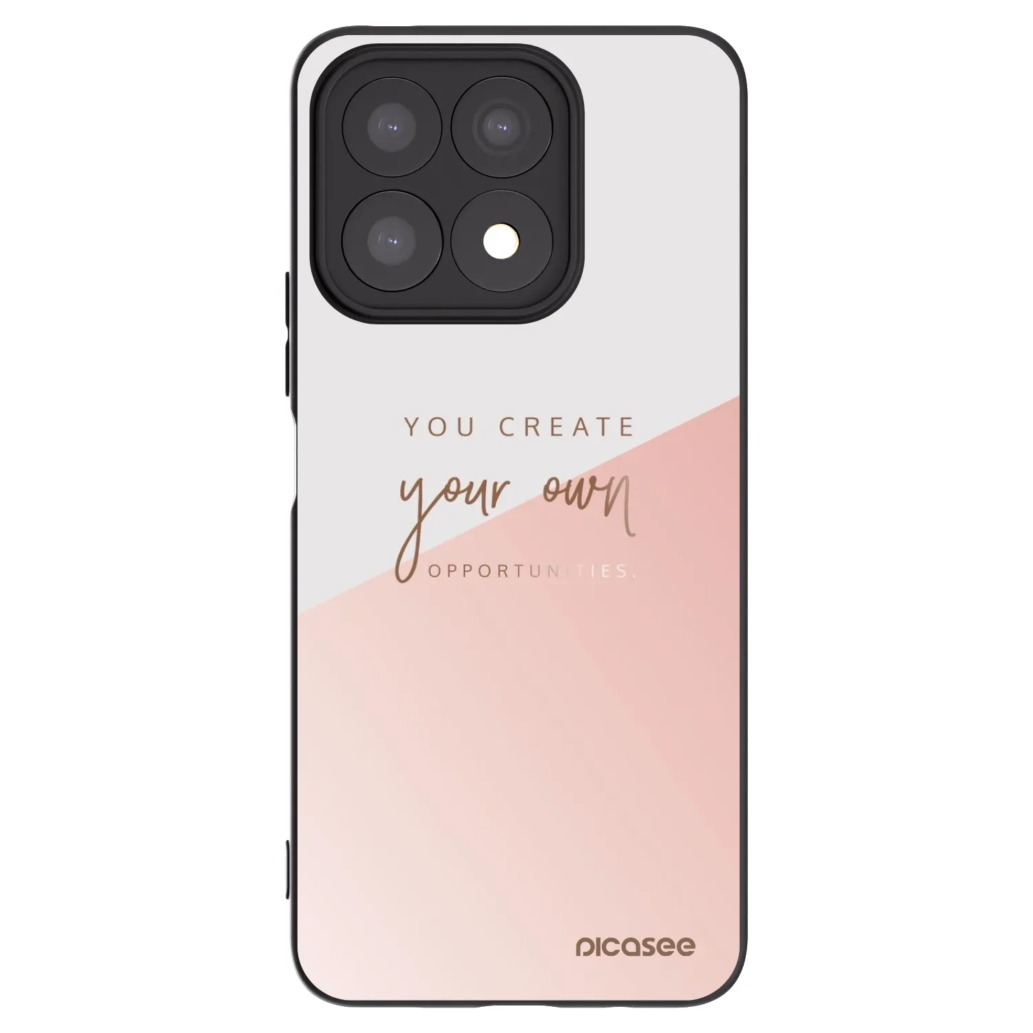 Picasee Honor X8a Hülle - Schwarzes Silikon - You create your own opportunities