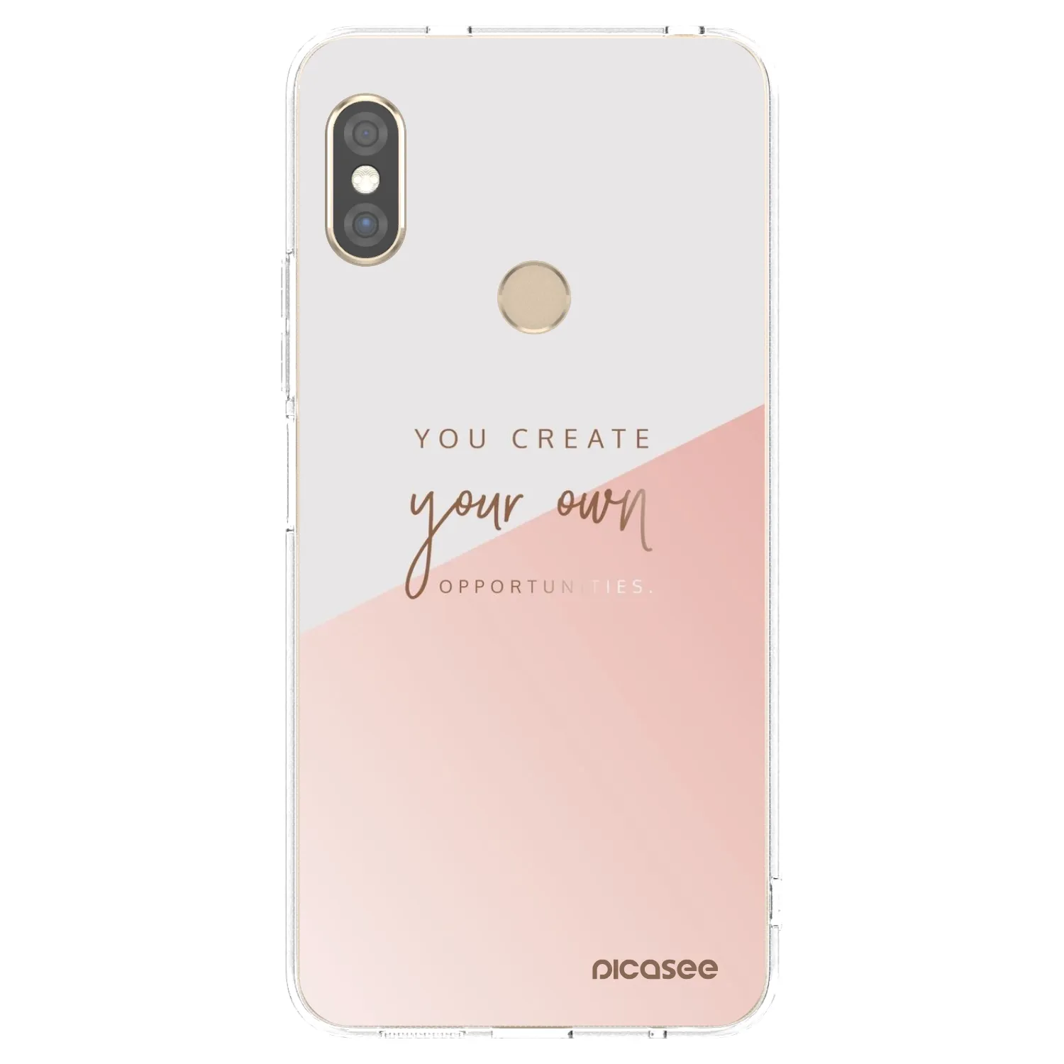 Picasee Xiaomi Redmi Note 5 Global Hülle - Transparentes Silikon - You create your own opportunities