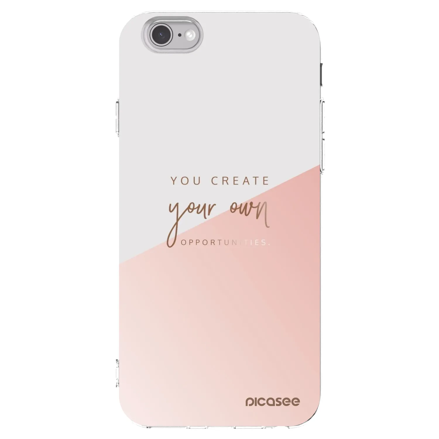 Picasee Apple iPhone 6/6S Hülle - Transparentes Silikon - You create your own opportunities