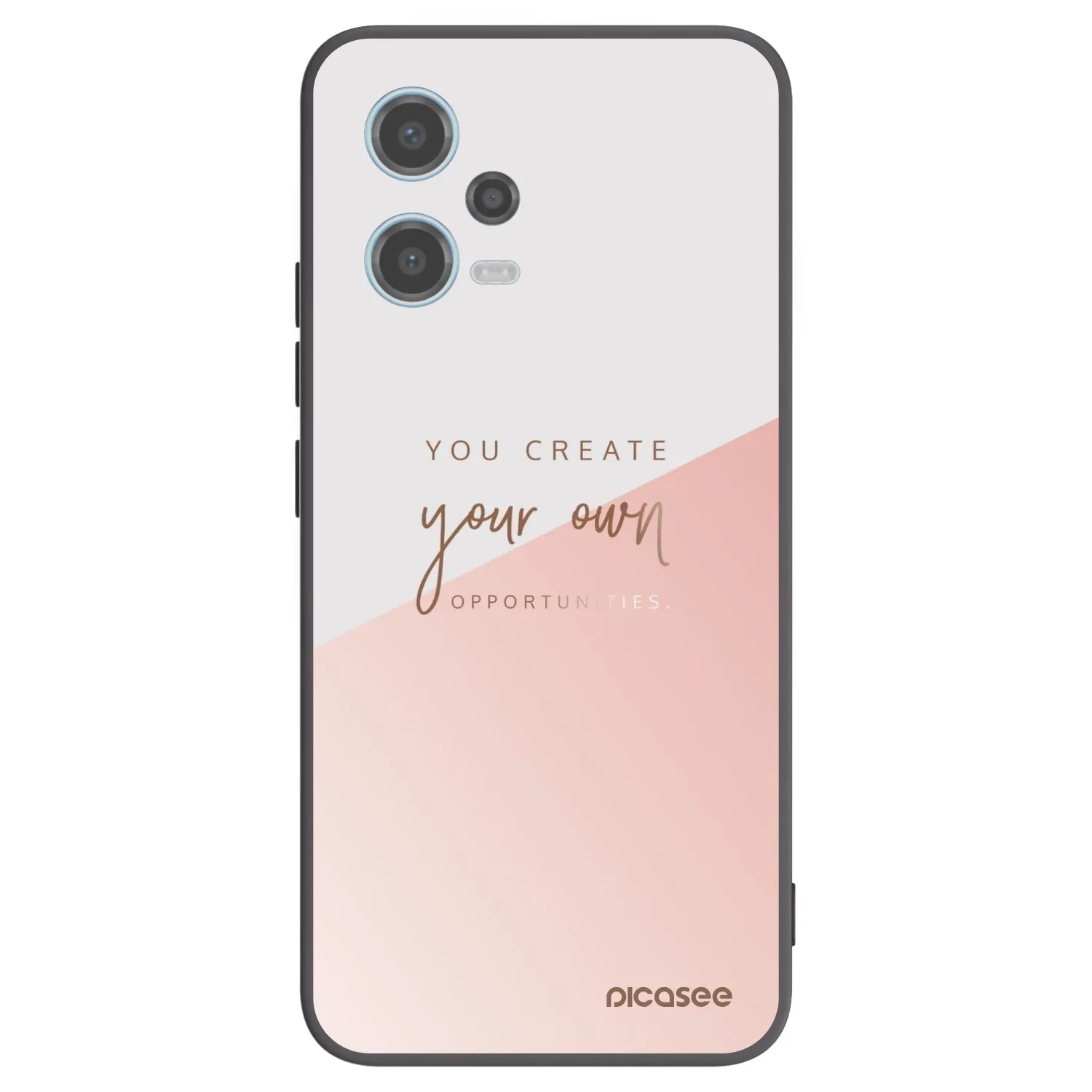 Picasee Xiaomi Redmi Note 12 5G Hülle - Schwarzes Silikon - You create your own opportunities