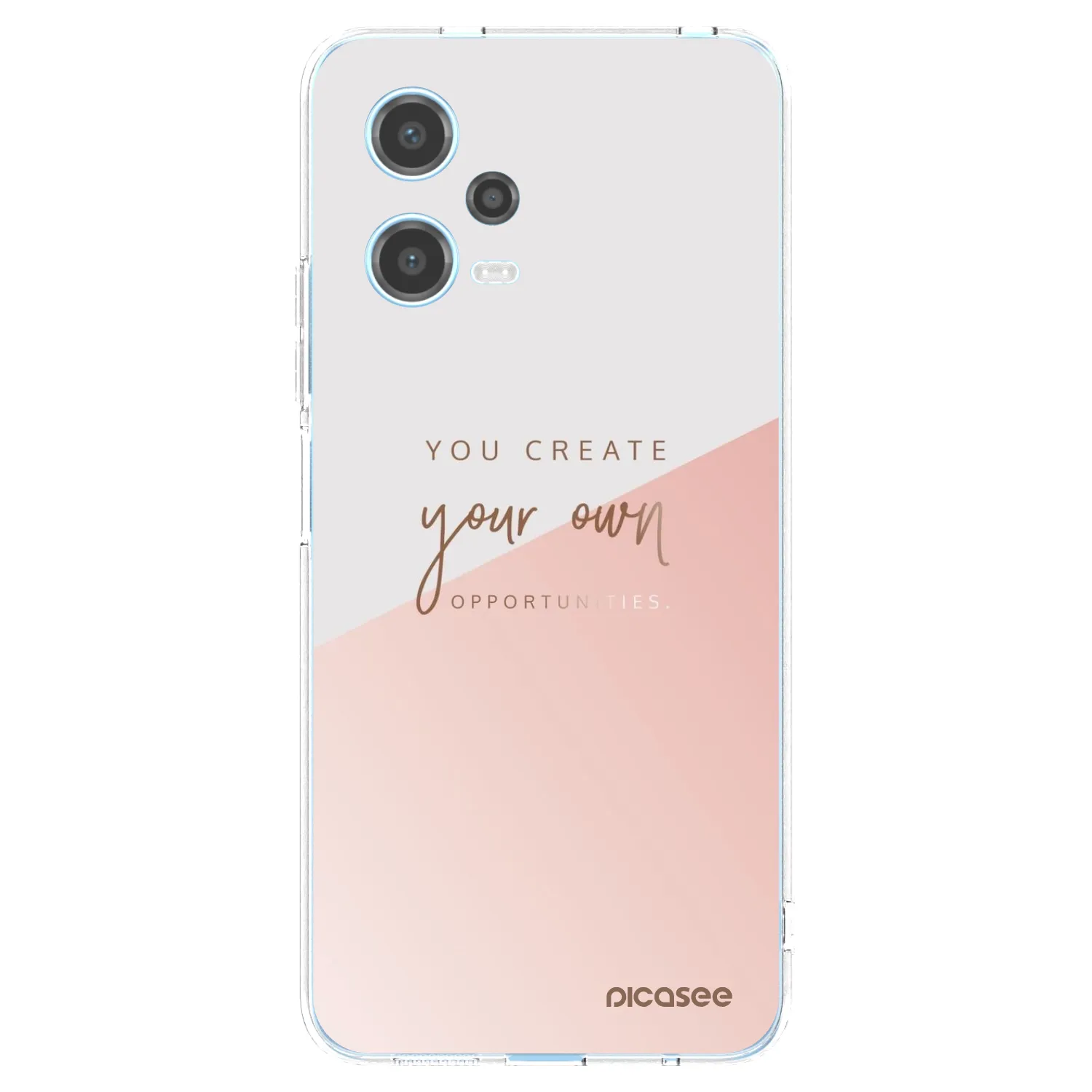 Picasee Xiaomi Redmi Note 12 5G Hülle - Transparentes Silikon - You create your own opportunities