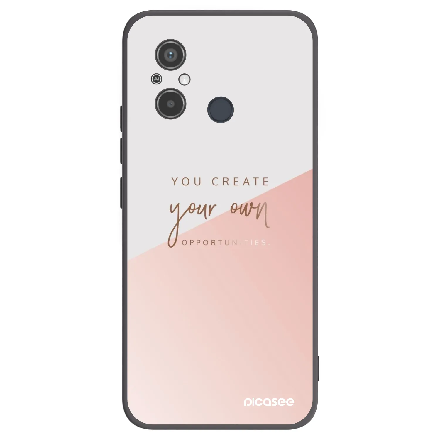 Picasee Xiaomi Redmi 12C Hülle - Schwarzes Silikon - You create your own opportunities