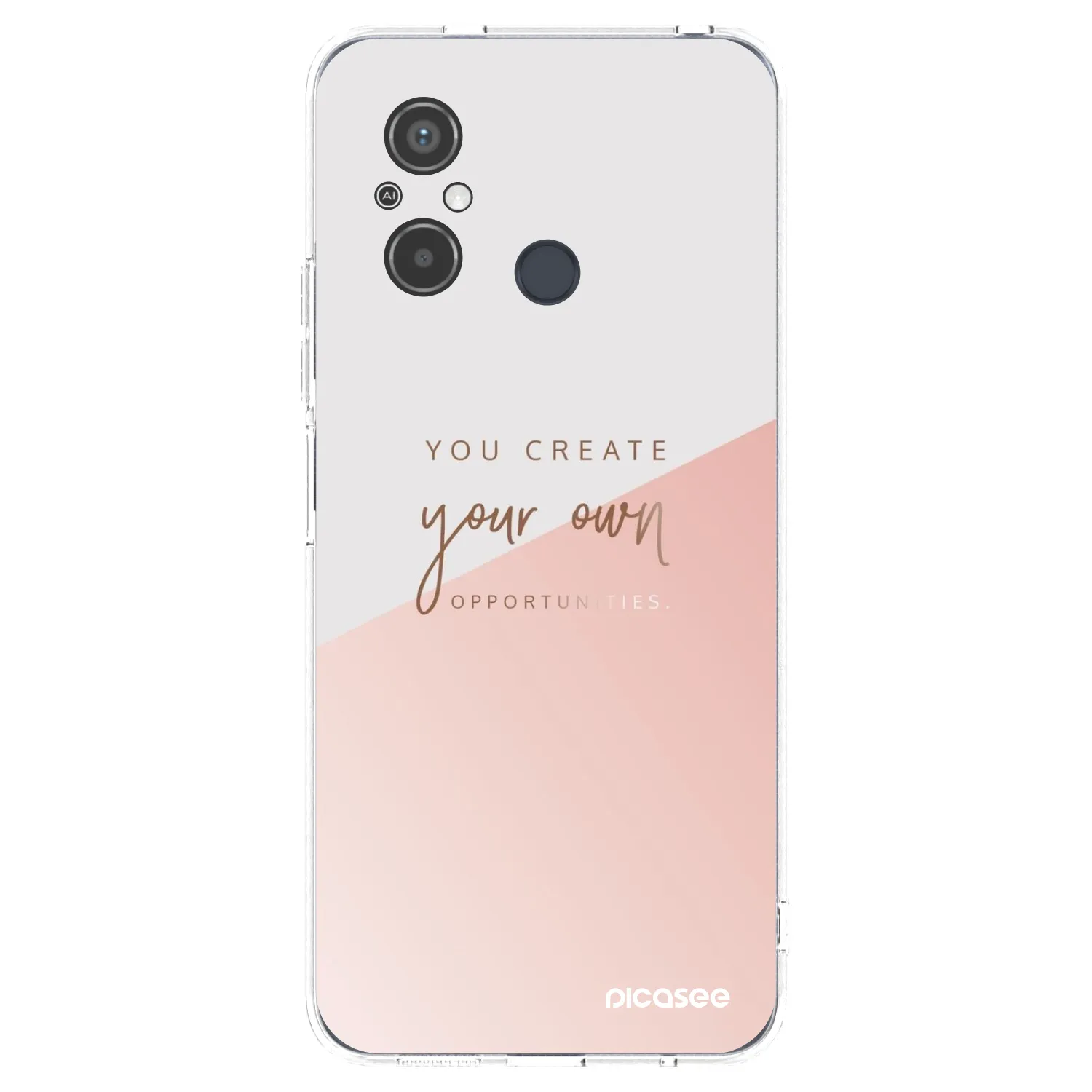 Picasee Xiaomi Redmi 12C Hülle - Transparentes Silikon - You create your own opportunities