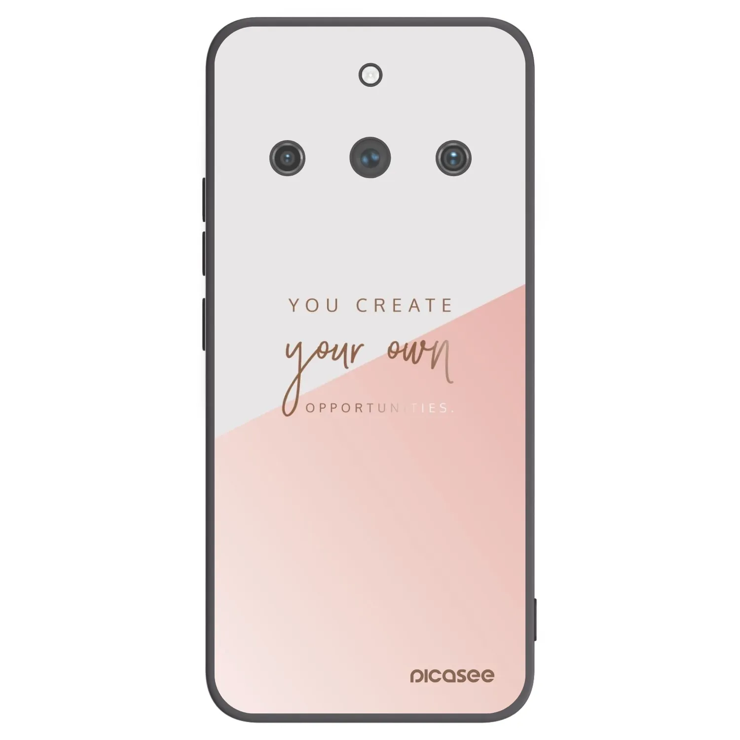 Picasee Realme 11 Pro+ Hülle - Schwarzes Silikon - You create your own opportunities