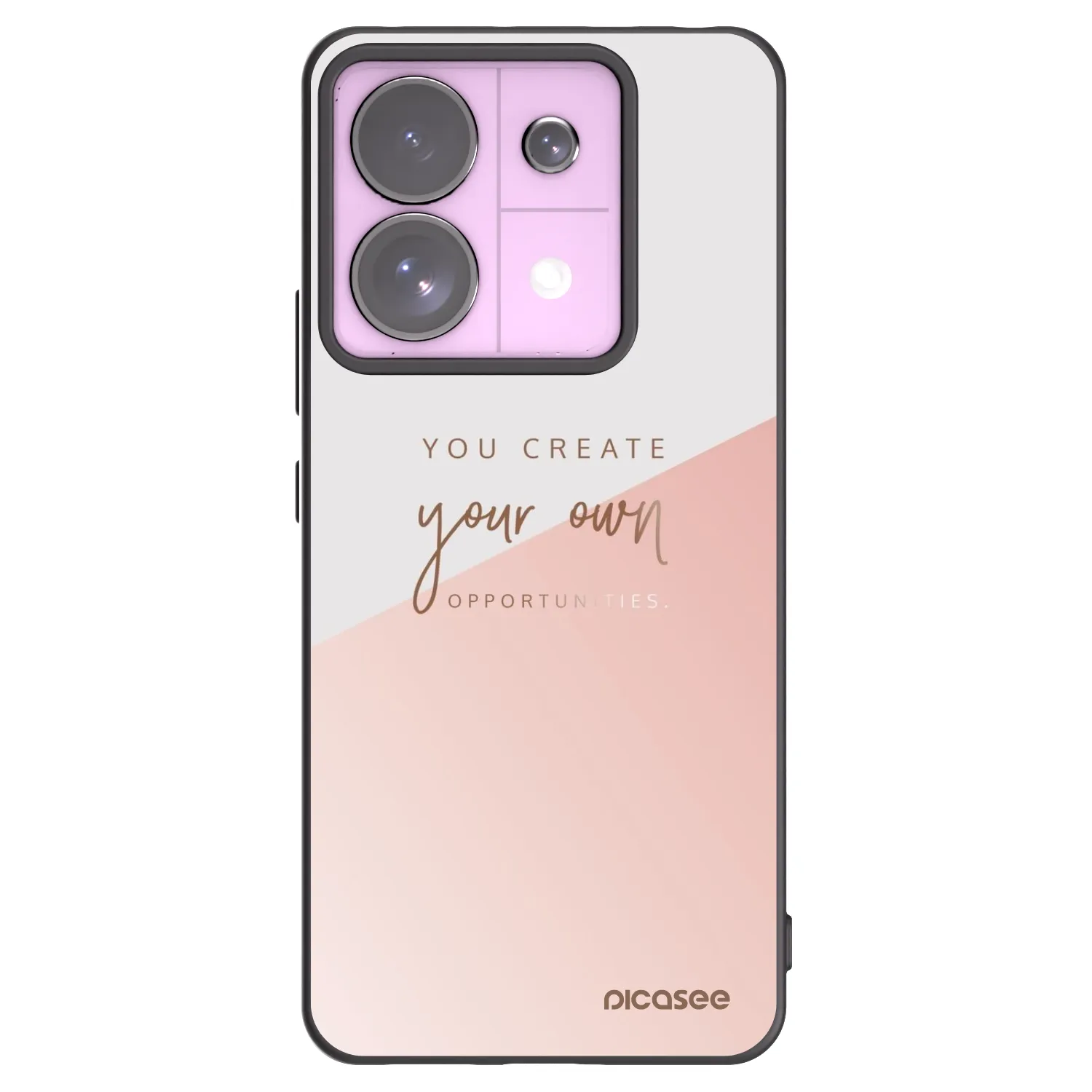 Picasee Xiaomi Redmi Note 13 Pro 5G Hülle - Schwarzes Silikon - You create your own opportunities