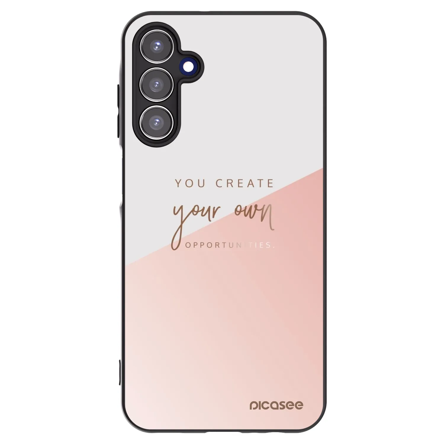 Picasee Samsung Galaxy A15 A155F 4G Hülle - Schwarzes Silikon - You create your own opportunities