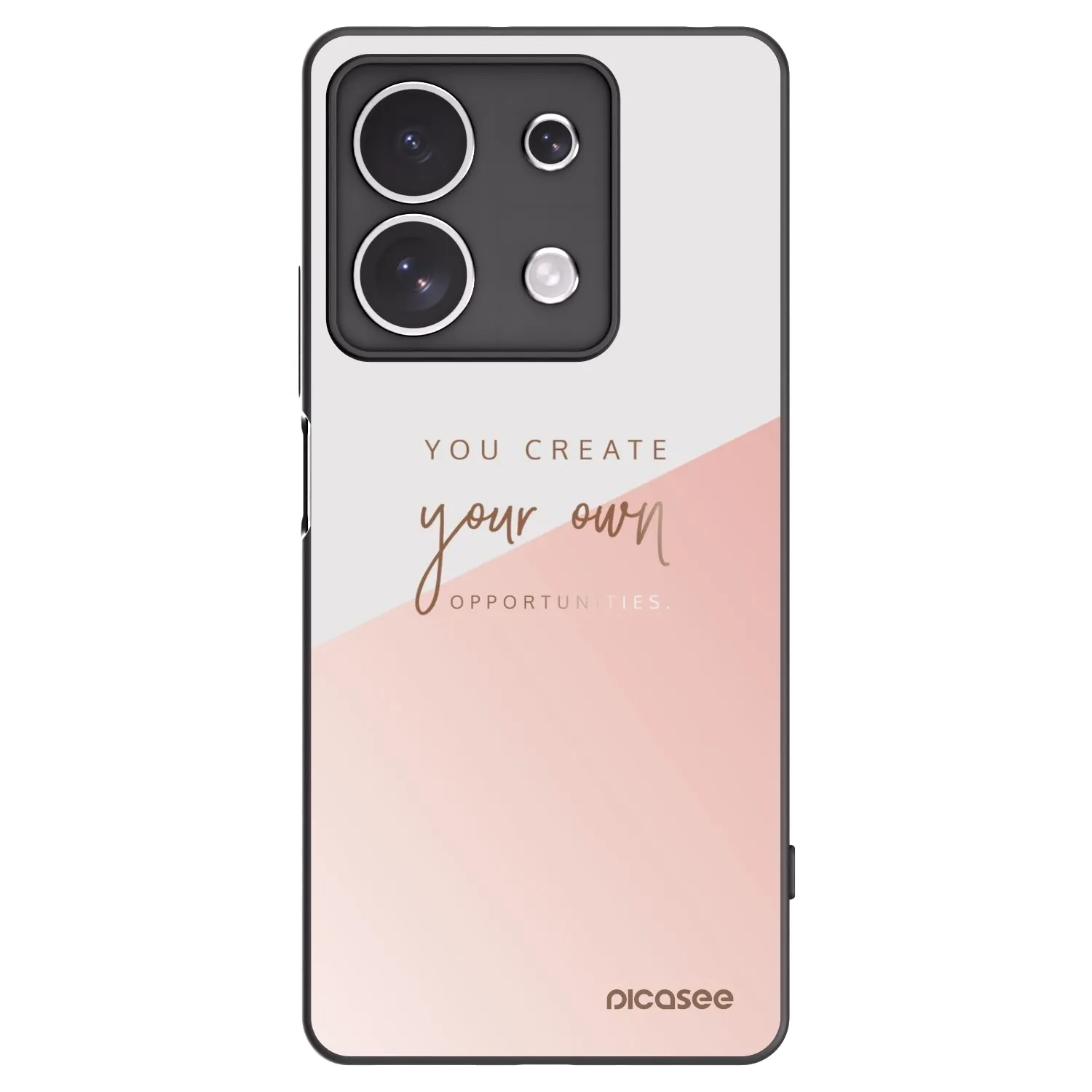 Picasee Xiaomi Redmi Note 13 4G Hülle - Schwarzes Silikon - You create your own opportunities