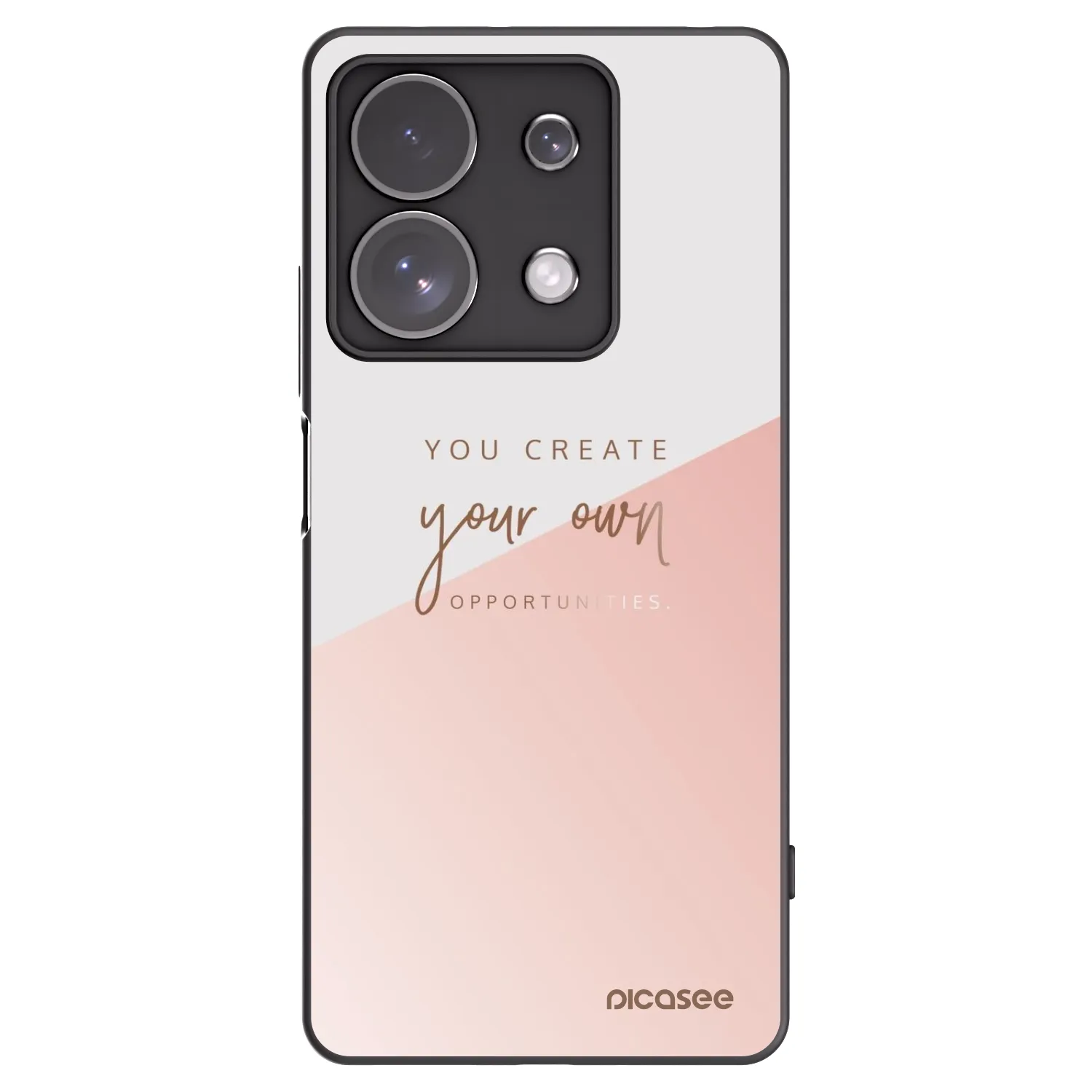 Picasee Xiaomi Redmi Note 13 Pro 4G Hülle - Schwarzes Silikon - You create your own opportunities