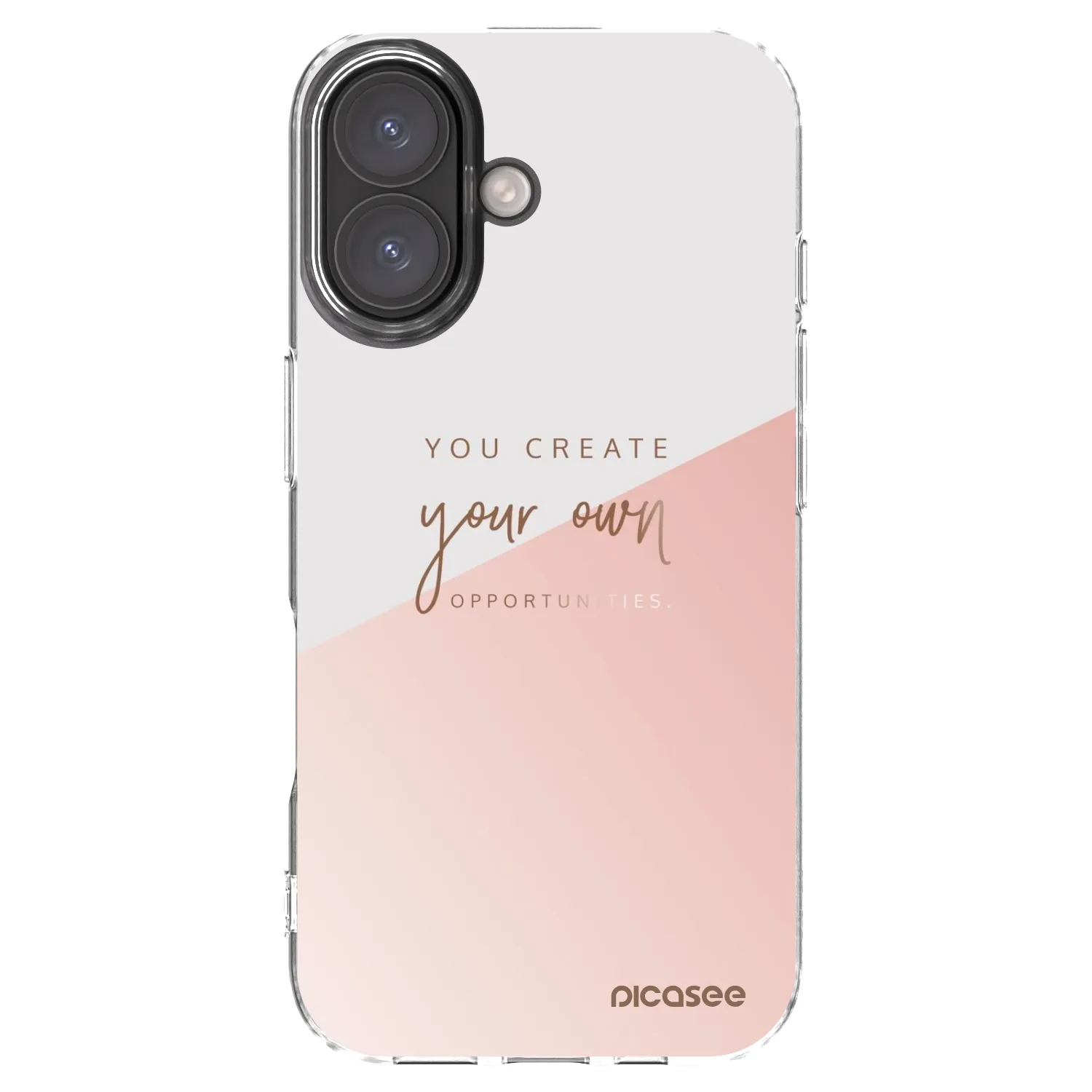 Picasee Apple iPhone 16 Hülle - Transparentes Silikon - You create your own opportunities