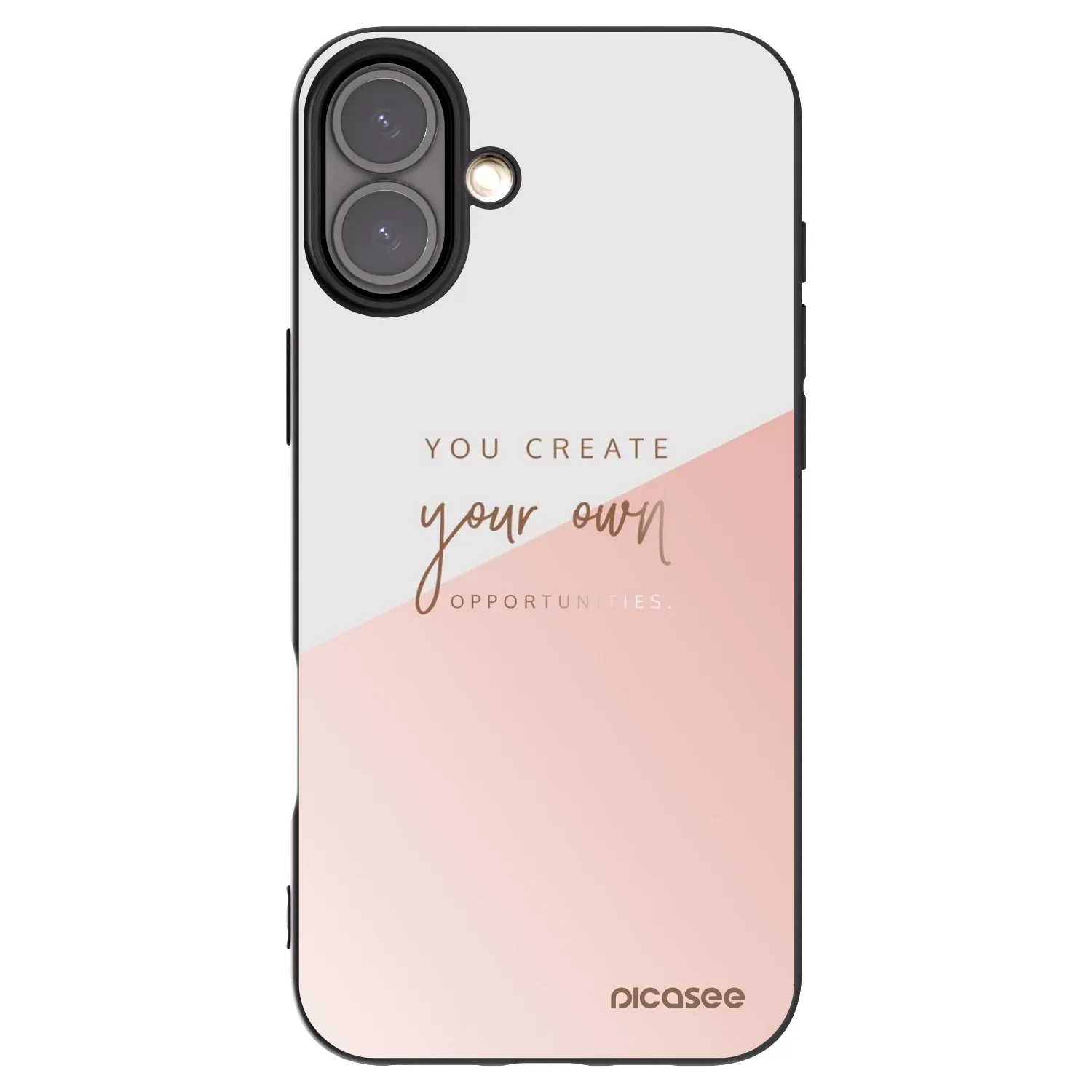 Picasee Apple iPhone 16 Plus Hülle - Schwarzes Silikon - You create your own opportunities