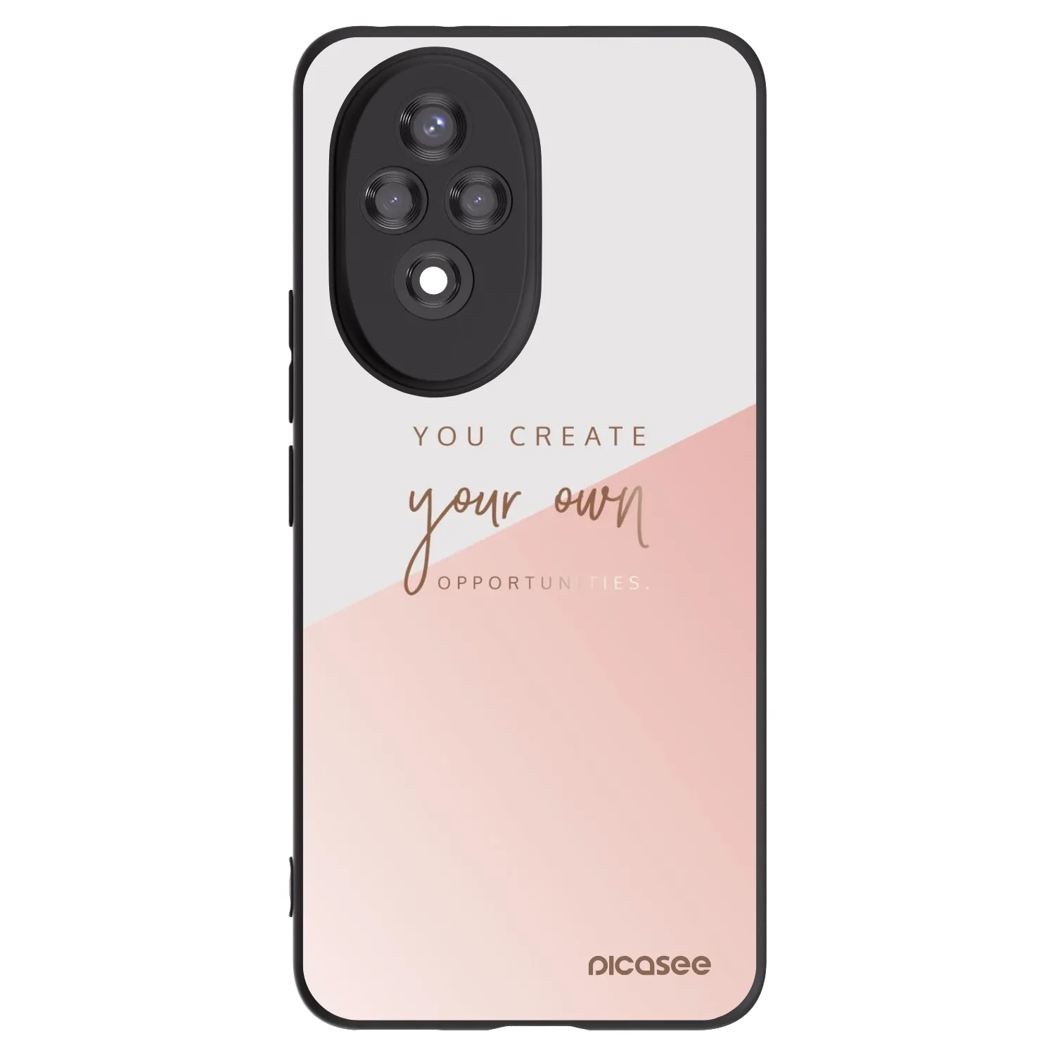 Picasee Honor 200 Pro 5G Hülle - Schwarzes Silikon - You create your own opportunities