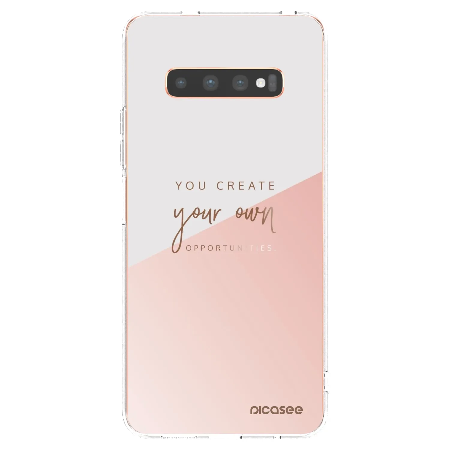 Picasee Samsung Galaxy S10 Plus G975 Hülle - Transparentes Silikon - You create your own opportunities