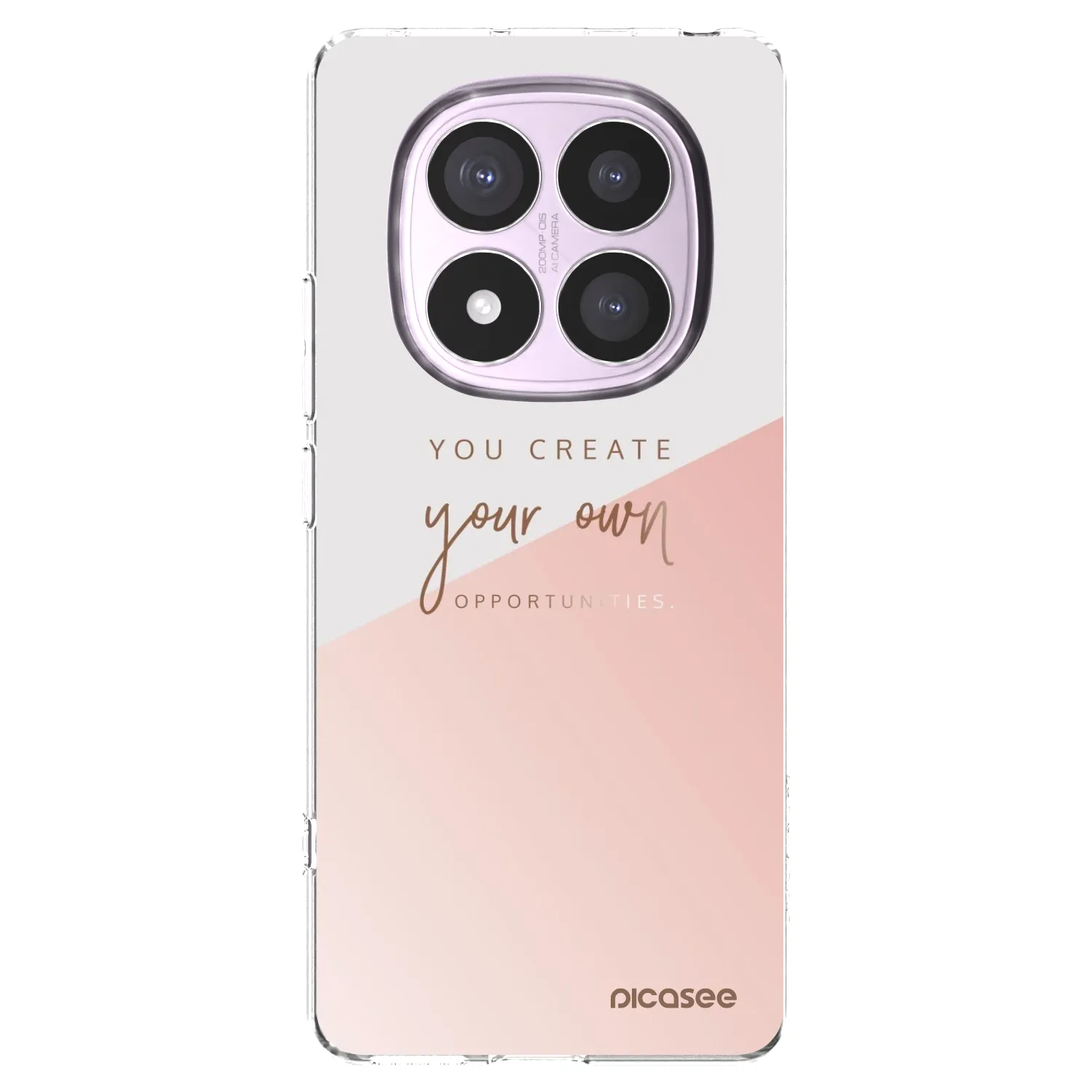 Picasee Xiaomi Redmi Note 14 Pro 4G Hülle - Transparentes Silikon - You create your own opportunities