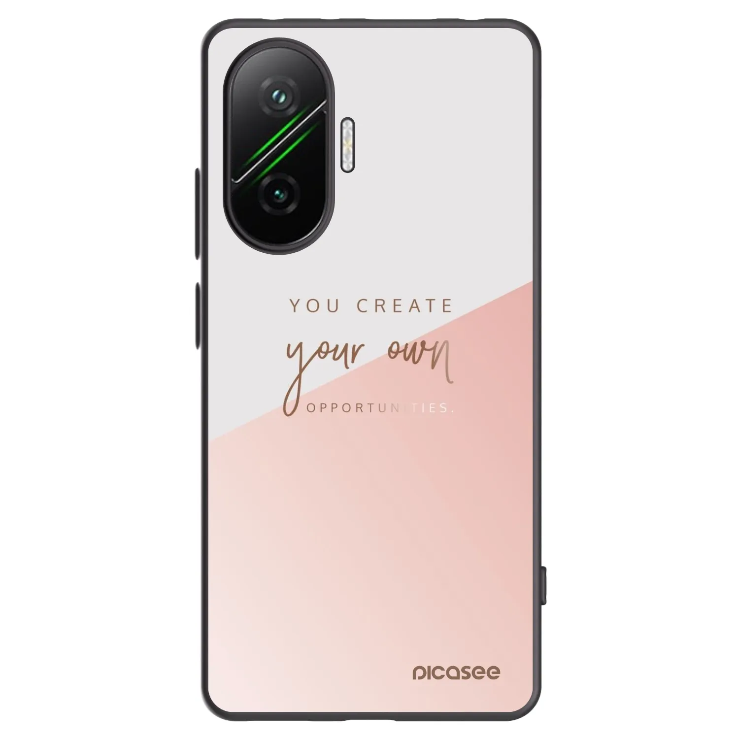 Picasee Xiaomi Poco F7 Pro 5G Hülle - Schwarzes Silikon - You create your own opportunities