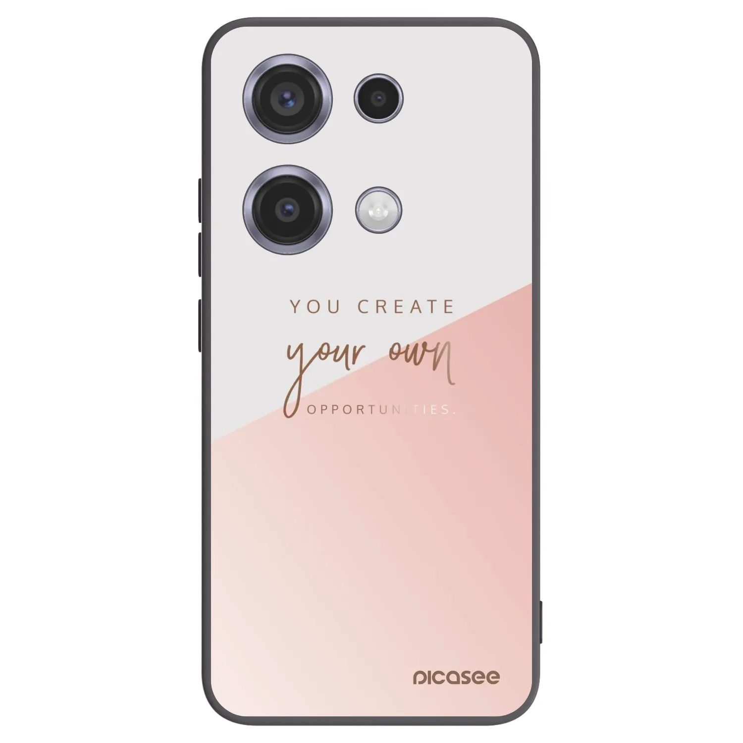 Picasee Xiaomi Redmi Note 14S Hülle - Schwarzes Silikon - You create your own opportunities