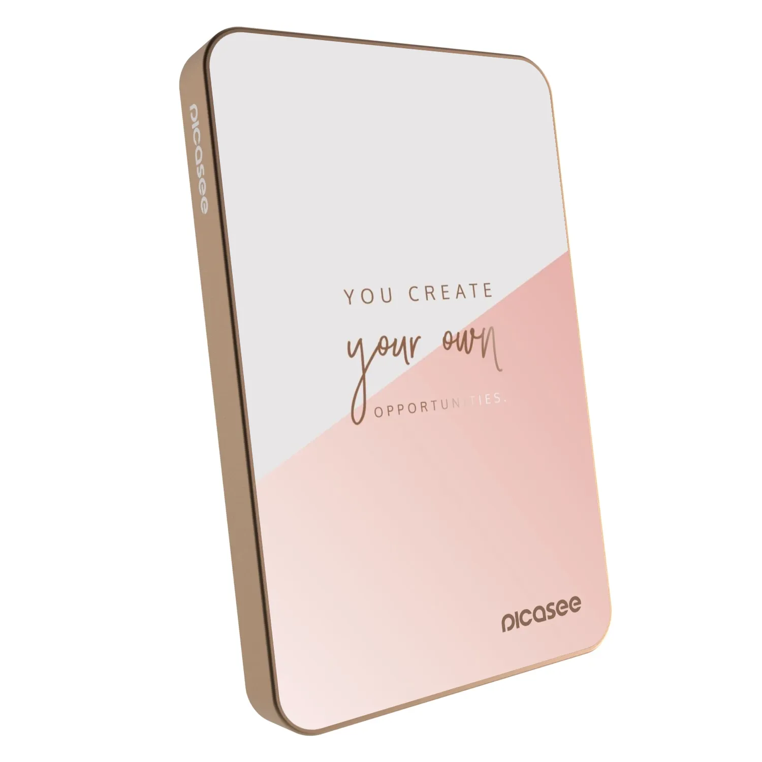 Picasee Powerbank mit MagSafe 5 000 mAh Golden - You create your own opportunities