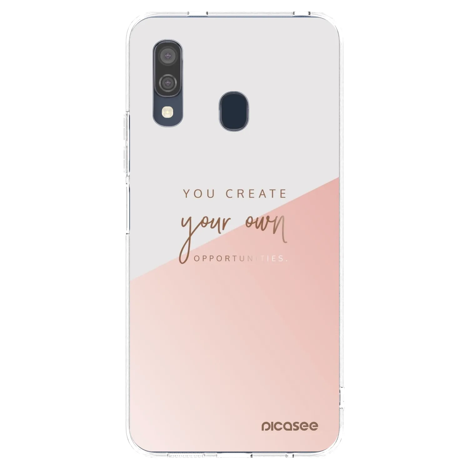 Picasee Samsung Galaxy A40 A405F Hülle - Transparentes Silikon - You create your own opportunities