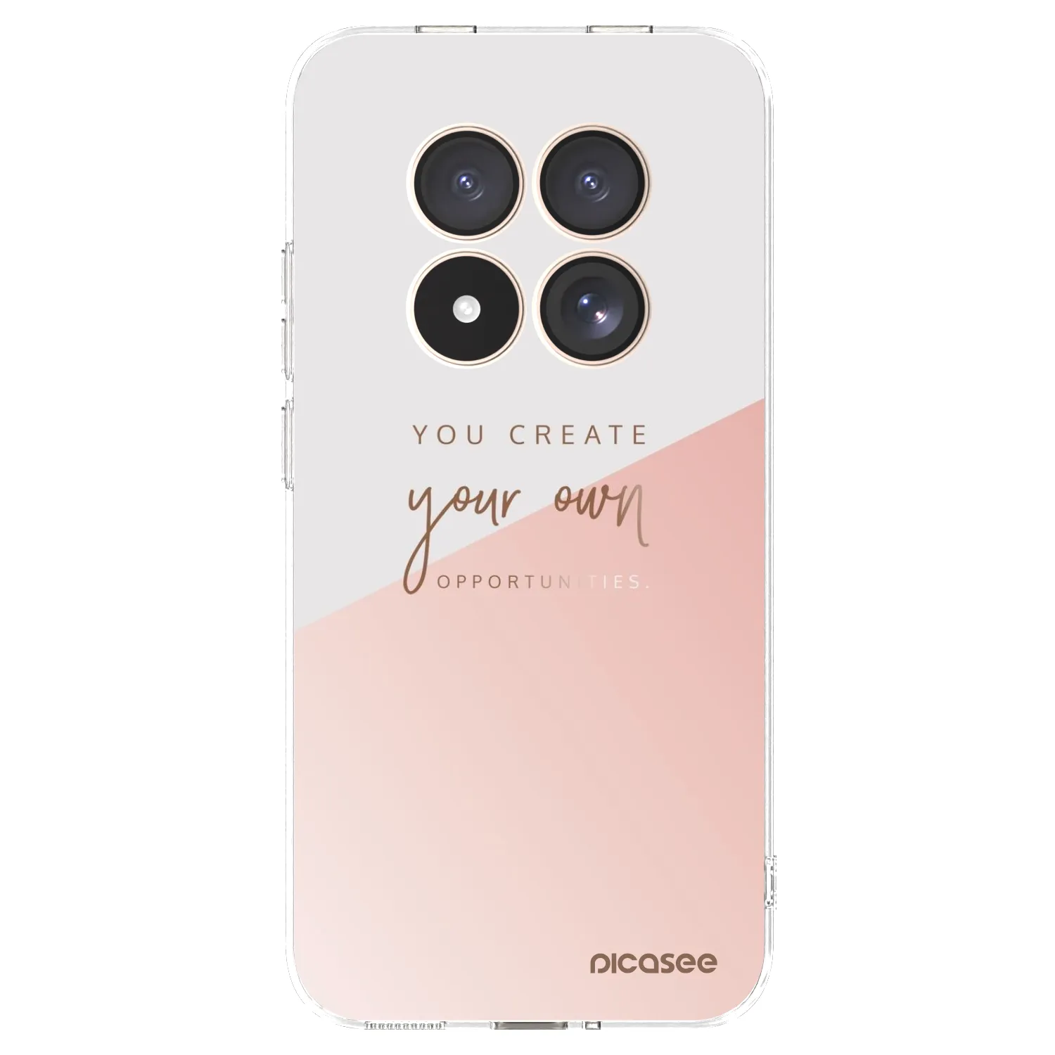 Picasee Xiaomi Redmi Note 15 Pro 4G Hülle - Transparentes Silikon - You create your own opportunities