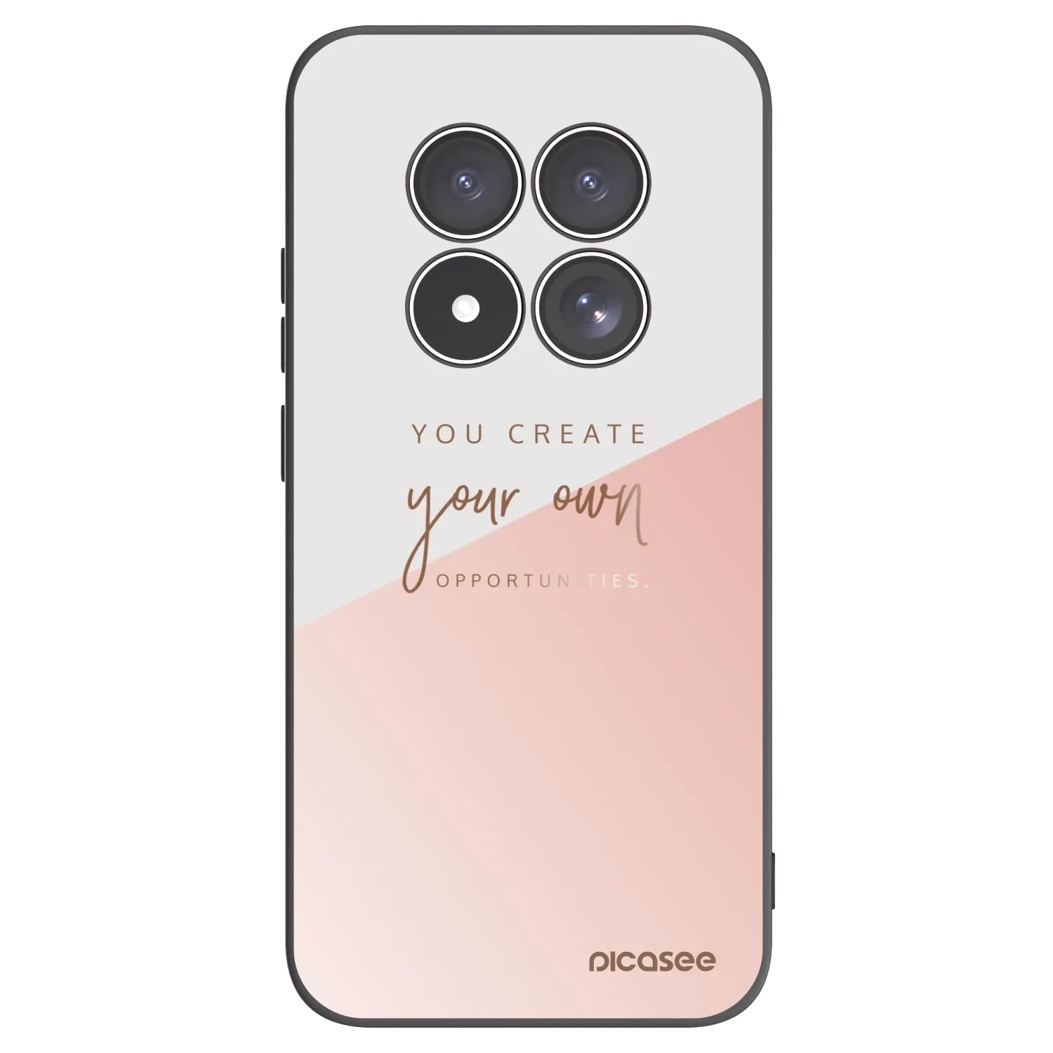 Picasee Xiaomi Redmi Note 15 Pro 5G Hülle - Schwarzes Silikon - You create your own opportunities
