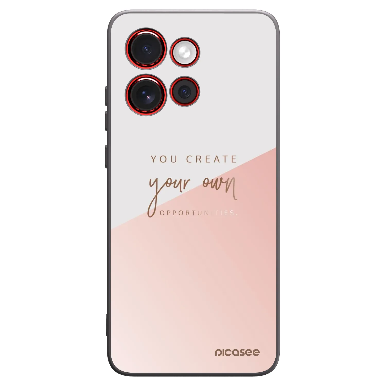 Picasee Motorola Edge 60 Neo 5G Hülle - Schwarzes Silikon - You create your own opportunities