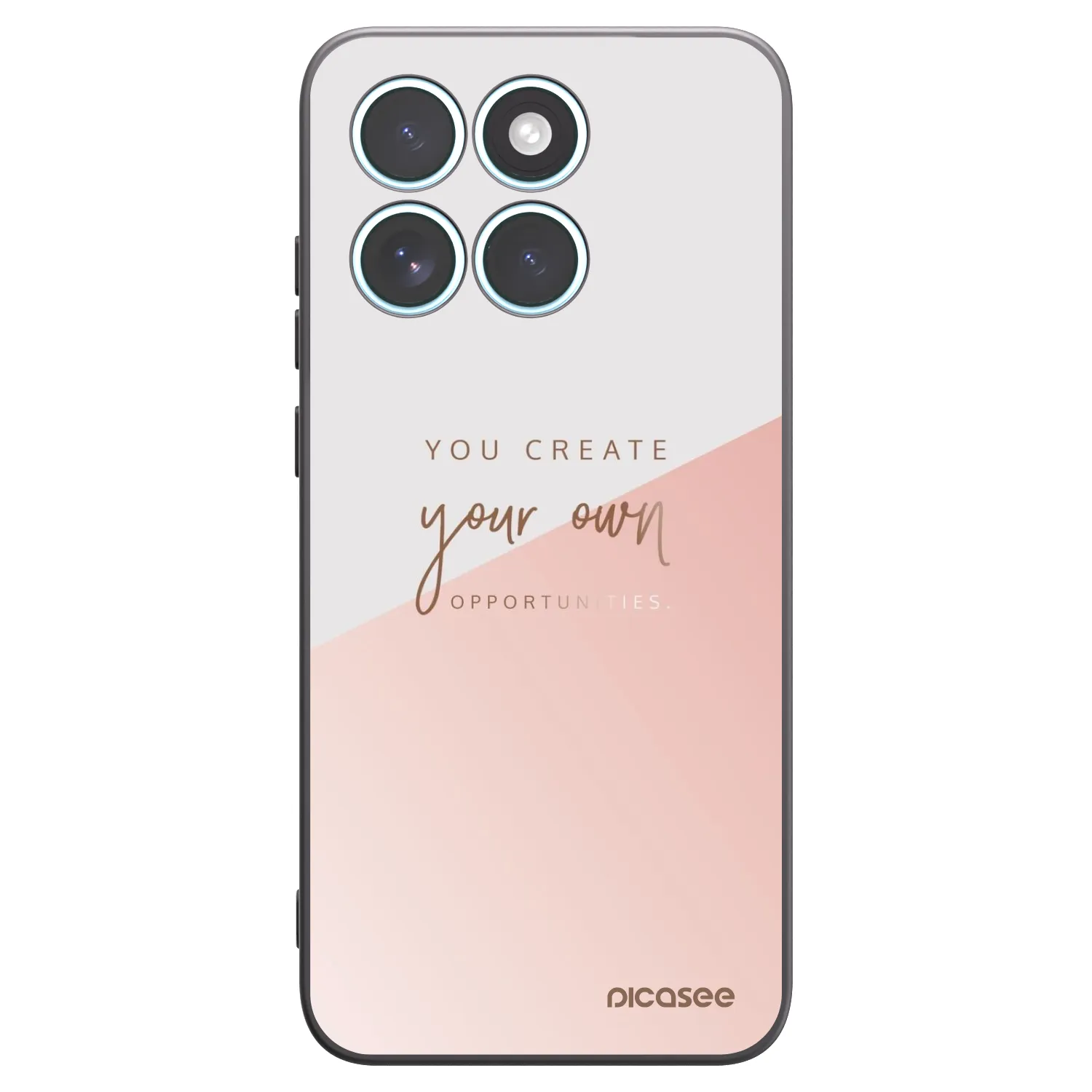 Picasee Motorola Edge 70 Fusion Hülle - Schwarzes Silikon - You create your own opportunities