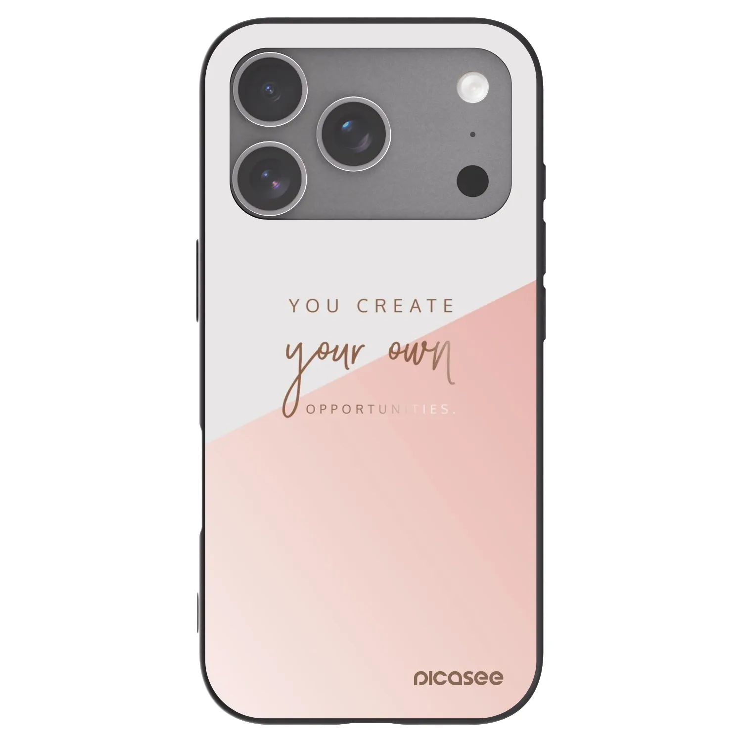 Picasee Apple iPhone 18 Pro Hülle - Schwarzes Silikon - You create your own opportunities