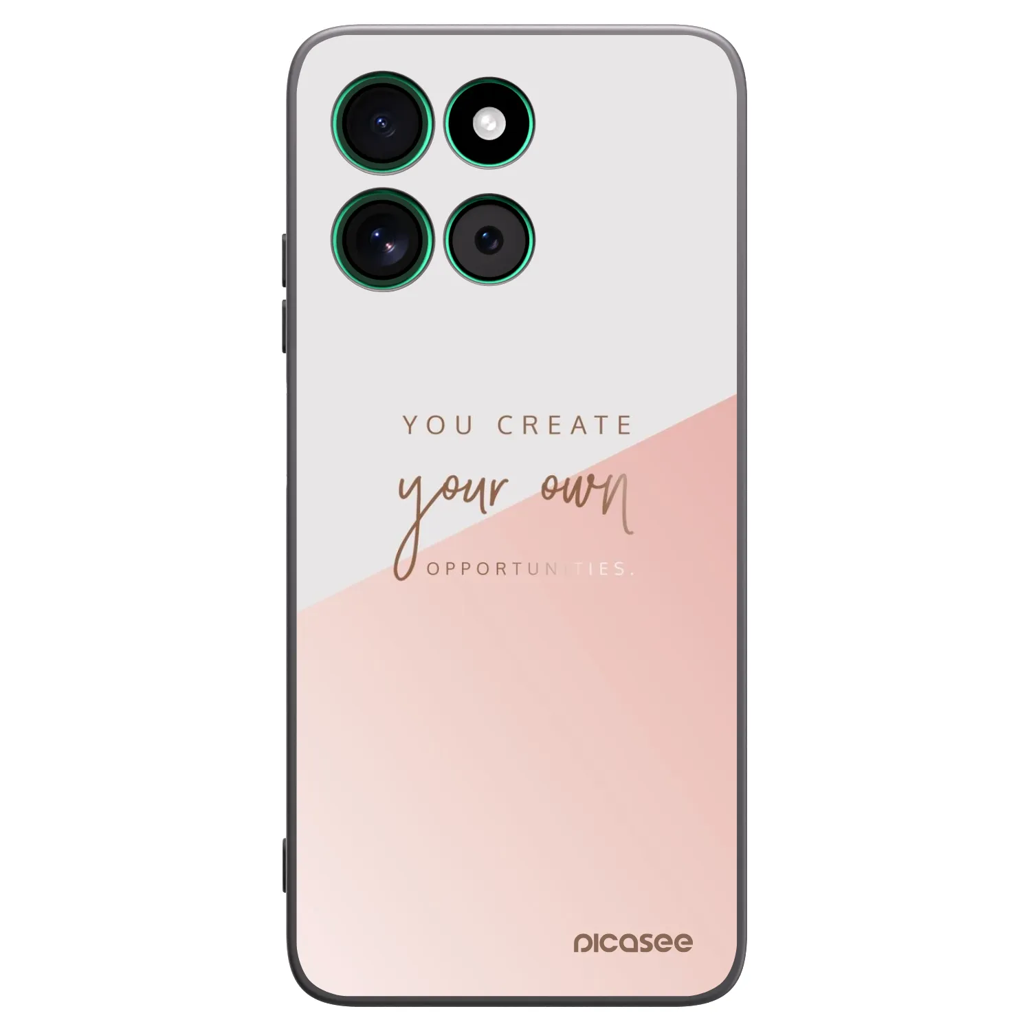 Picasee Motorola Moto G57 Power Hülle - Schwarzes Silikon - You create your own opportunities