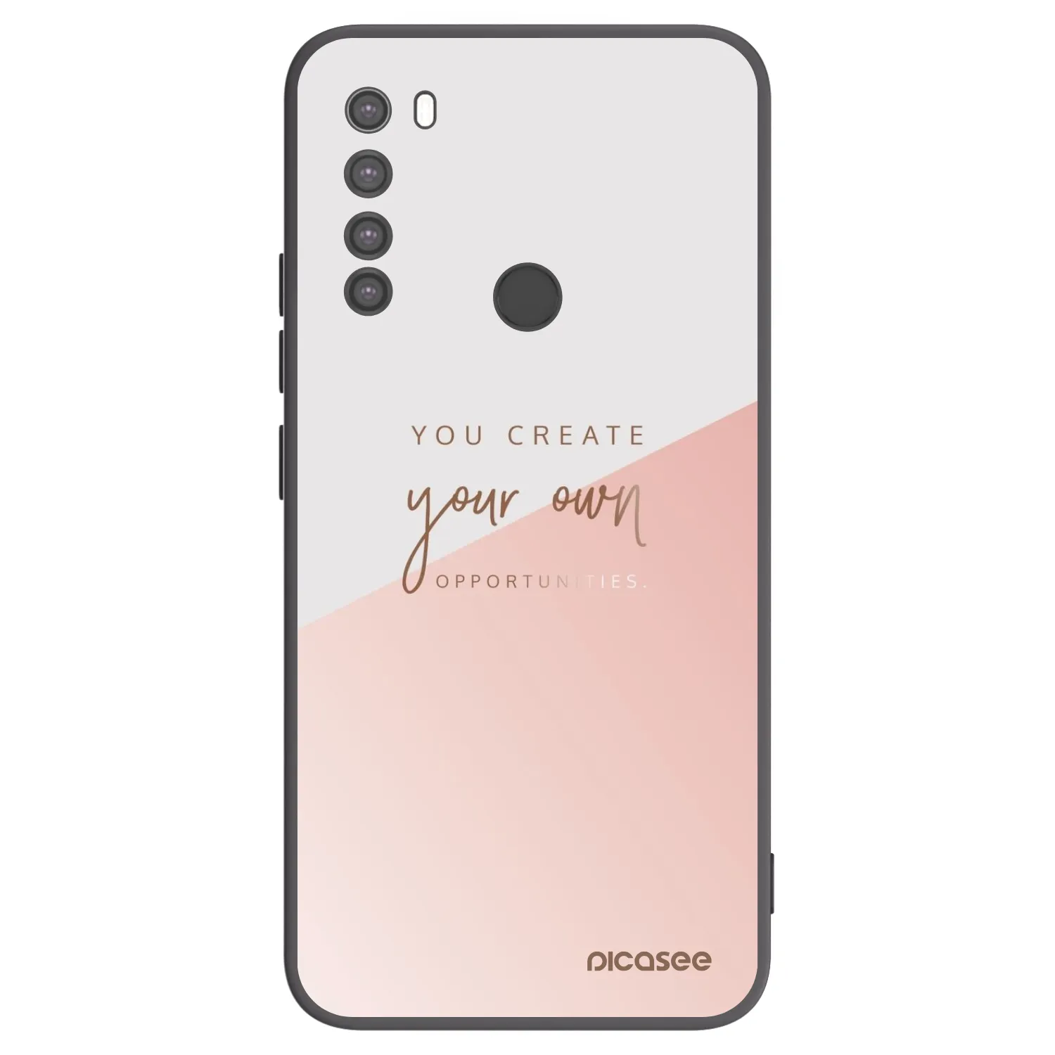 Picasee Xiaomi Redmi Note 8 Hülle - Schwarzes Silikon - You create your own opportunities