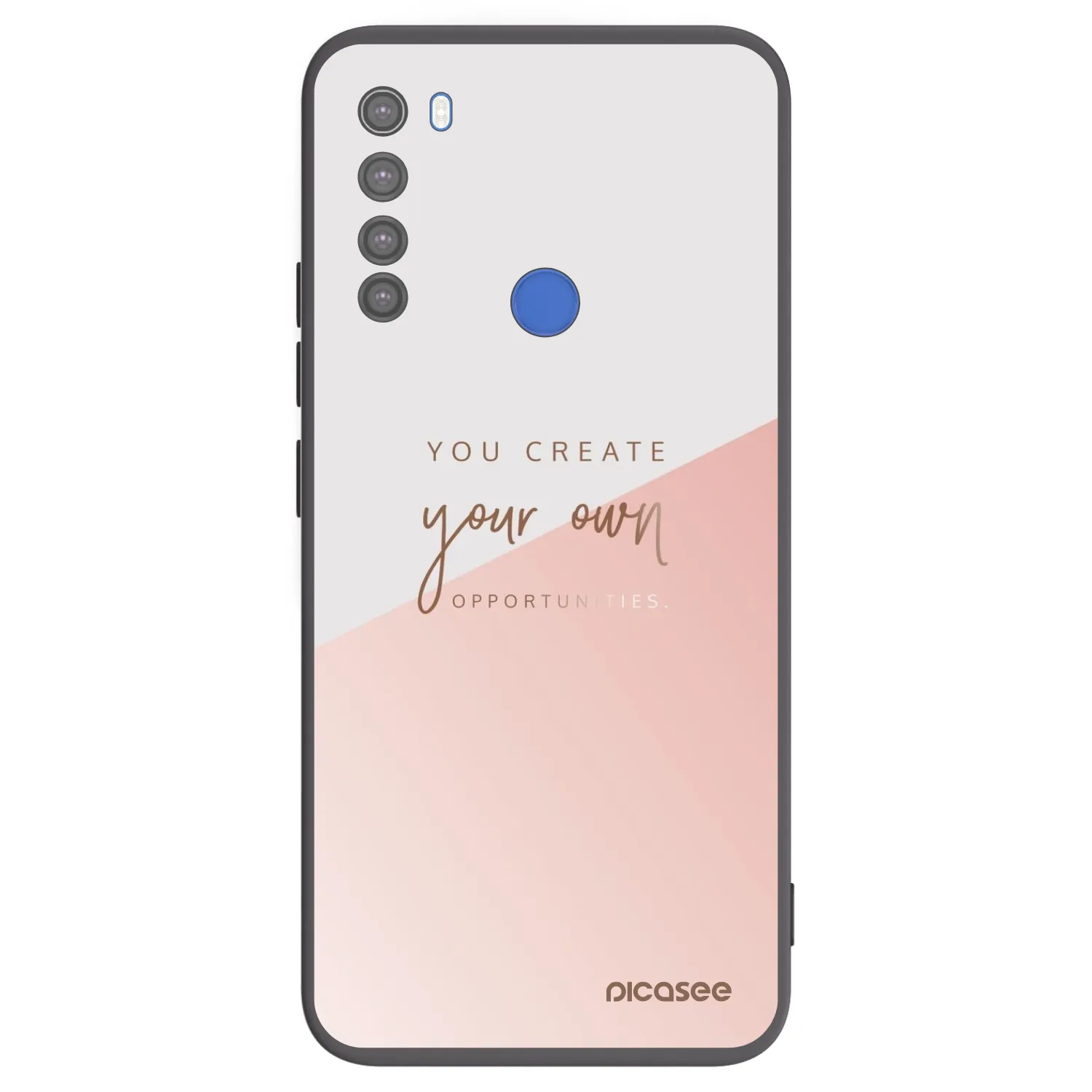 Picasee Xiaomi Redmi Note 8T Hülle - Schwarzes Silikon - You create your own opportunities