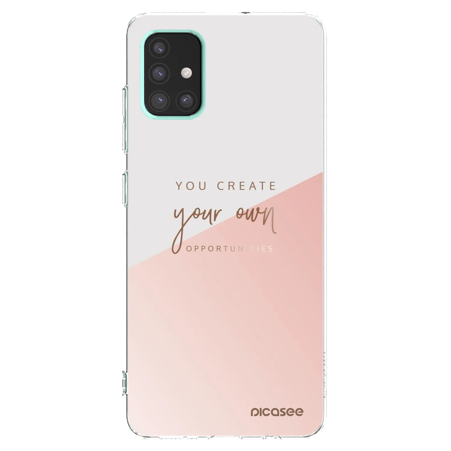 Picasee Samsung Galaxy A51 A515F Hülle - Transparentes Silikon - You create your own opportunities