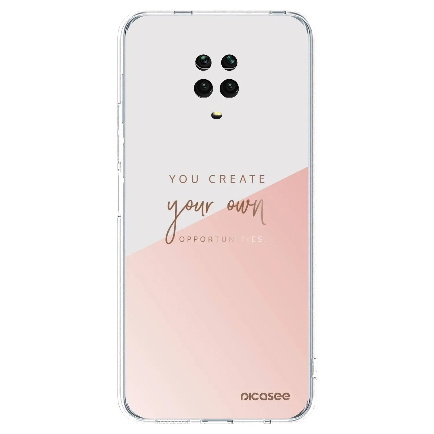 Picasee Xiaomi Redmi Note 9 Pro Hülle - Transparentes Silikon - You create your own opportunities