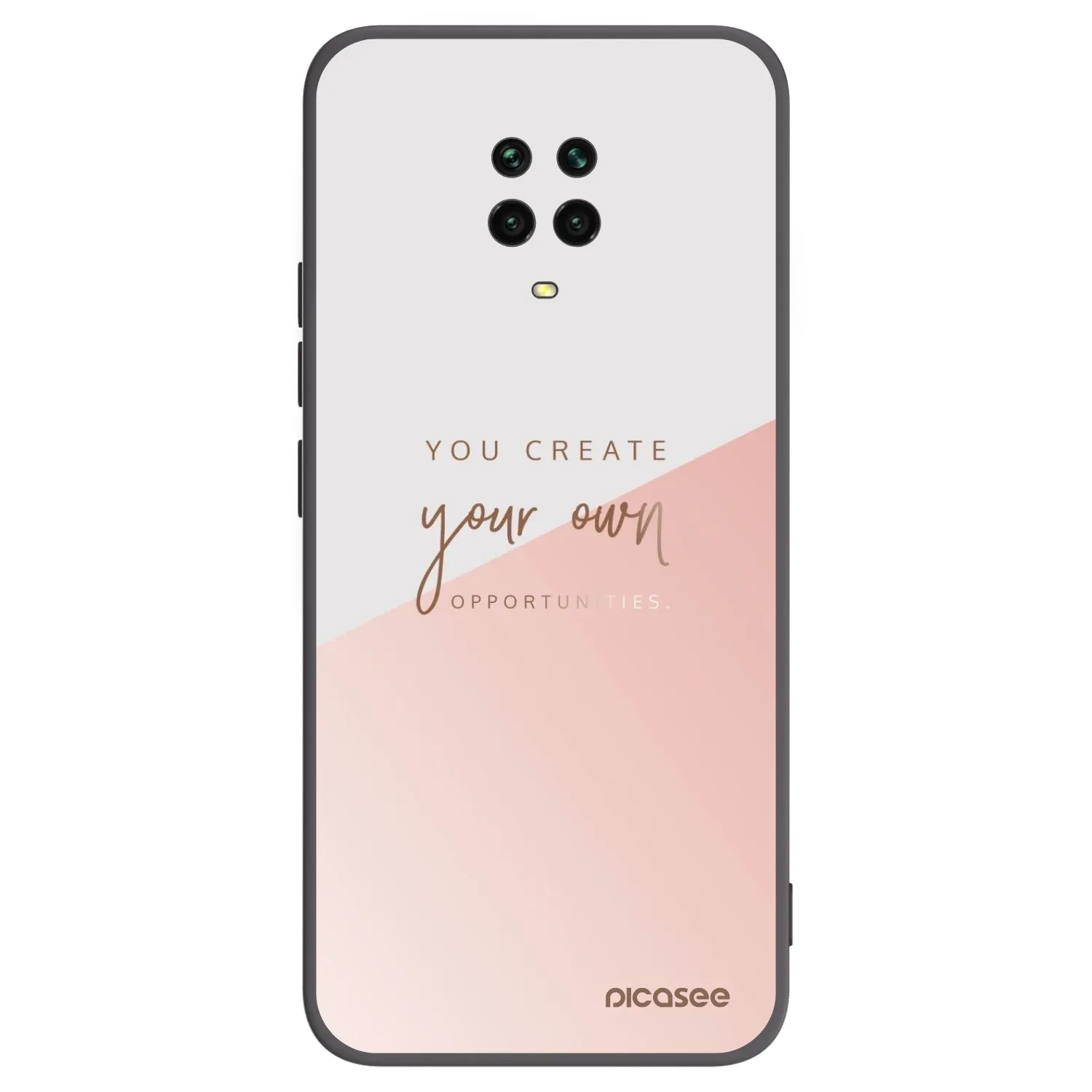 Picasee Xiaomi Redmi Note 9 Pro Hülle - Schwarzes Silikon - You create your own opportunities
