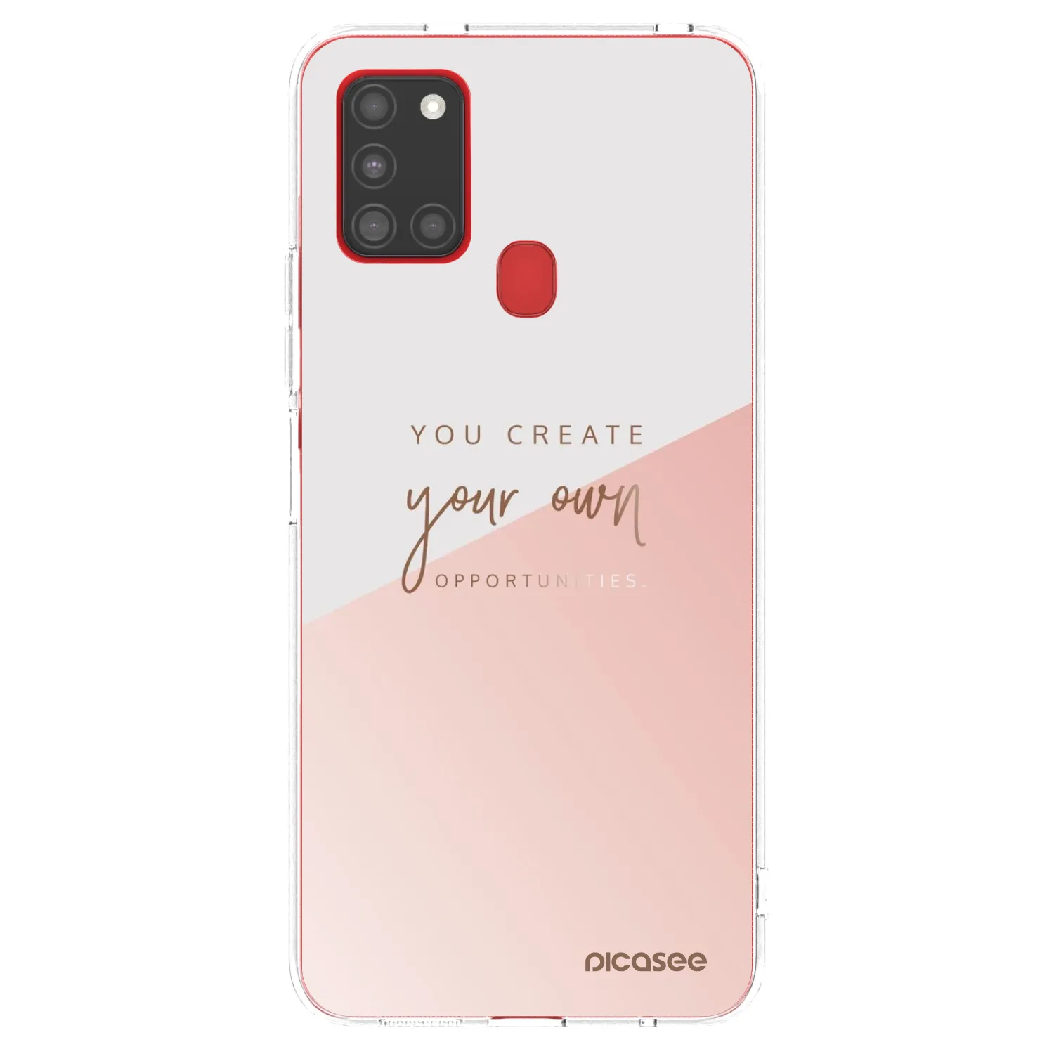 Picasee Samsung Galaxy A21s Hülle - Transparentes Silikon - You create your own opportunities