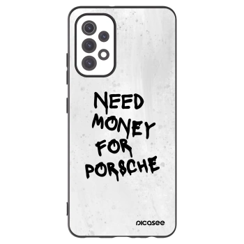 Picasee Samsung Galaxy A32 5G A326B Hülle - Schwarzes Silikon - White Dollar