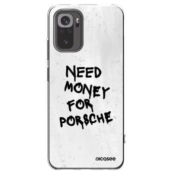 Picasee Xiaomi Redmi Note 10S Hülle - Transparentes Silikon - White Dollar