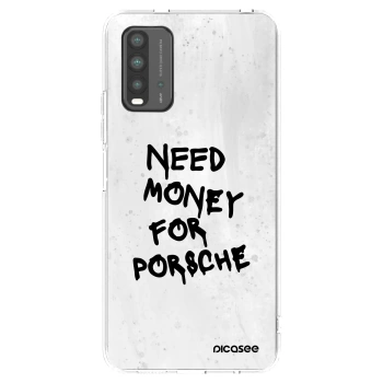 Picasee Xiaomi Redmi 9T Hülle - Schwarzes Silikon - White Dollar