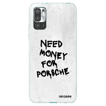 Picasee Xiaomi Redmi Note 10 5G Hülle - Transparentes Silikon - White Dollar