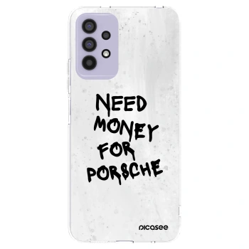Picasee Samsung Galaxy A32 4G SM-A325F Hülle - Transparentes Silikon - White Dollar