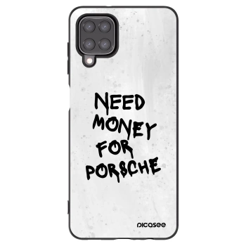 Picasee Samsung Galaxy M12 M127F Hülle - Schwarzes Silikon - White Dollar