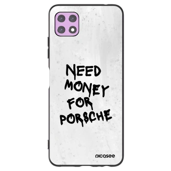 Picasee Samsung Galaxy A22 A226B 5G Hülle - Schwarzes Silikon - White Dollar