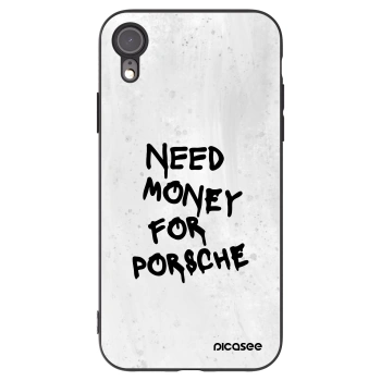 Picasee Apple iPhone XR Hülle - Schwarzes Silikon - White Dollar