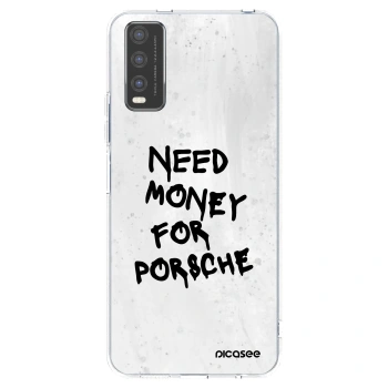 Picasee Vivo Y20s Hülle - Transparentes Silikon - White Dollar