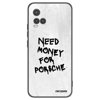 Picasee Vivo Y33s Hülle - Schwarzes Silikon - White Dollar