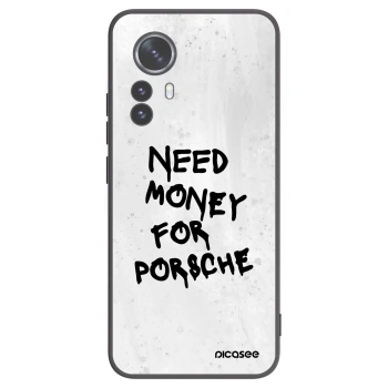 Picasee Xiaomi 12 Pro Hülle - Schwarzes Silikon - White Dollar