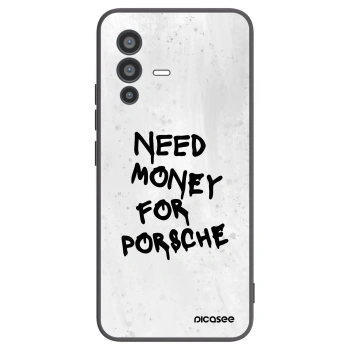 Picasee Vivo V23 5G Hülle - Schwarzes Silikon - White Dollar