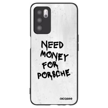 Picasee OPPO A16 Hülle - Schwarzes Silikon - White Dollar