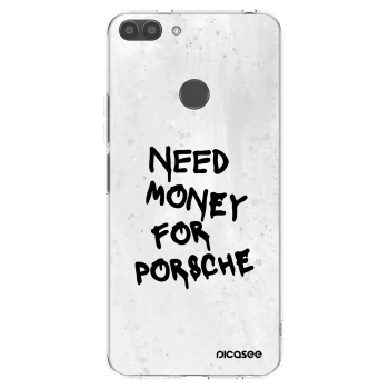 Picasee Huawei P Smart Hülle - Transparentes Silikon - White Dollar