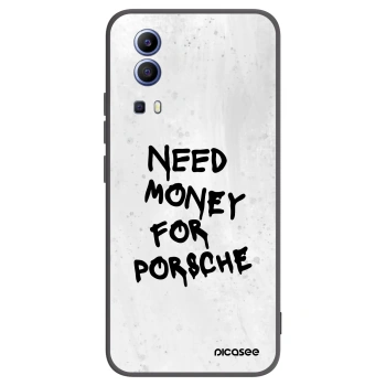 Picasee Vivo Y52 5G Hülle - Schwarzes Silikon - White Dollar